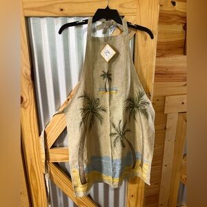 Western Linen, Andrea Ward Collection APRON. New with tags . Chambray color